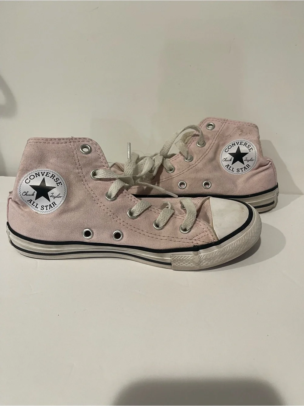 Converse Kids Pink Chuck Taylor All Star High-Top Sneakers girls youth sz 1
